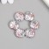 Busina for creativity plastic "Pearl Flat Circle with daisies" 0.5x1.6x1.6 cm