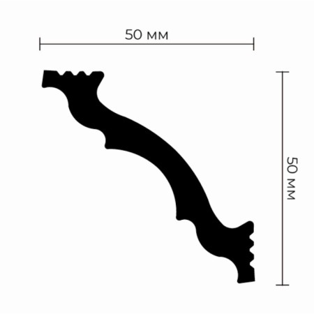 Ceiling skirting board K-65 50x50x2000mm-2