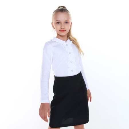 School blouse for a girl, white color, height 146-4