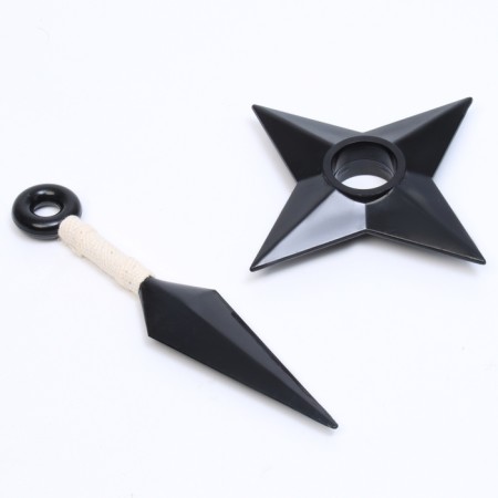 Carnival set "Shinobi": bandage, kunai, shuriken, snood-8