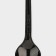 A spoon of a teaspoon plastic disposable black "standard", 12.5 cm