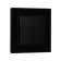 Tot Glossy Glass switch, 10 a, 2 keys, hidden, glass, black