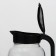 Kuvshin "Lantern", glass, 1.5 l, with a black lid