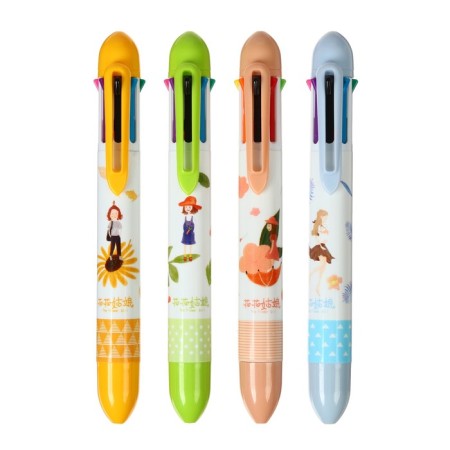 Handle Automatic ball 8 color, rod 0.8 mm, mix