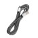 Type- C cable - usb, 2.1 a, nylon braid, 2 meters, silver