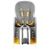 Rnoval bell bQ-9-1 with a handle, fastening on the frame, color gray color