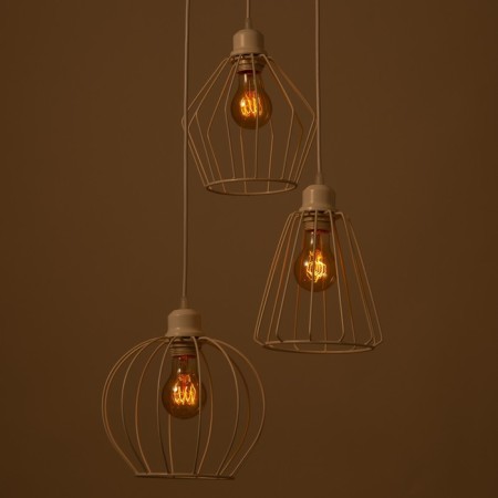Bayerlux lamp "Batista" 3x40W E27 White 37x37x90cm-3