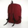 School backpack of textiles on lightning, 3 pockets, burgundy color