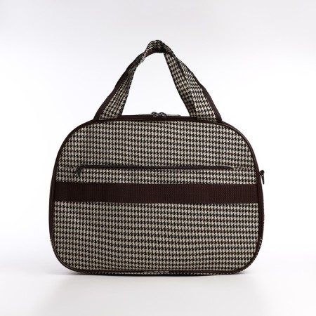 Road bag with lightning, external pocket, beige/brown color-1