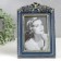 Photo frame Polystone 10x15 cm "Balt and roses" blue with gold 23x15 cm