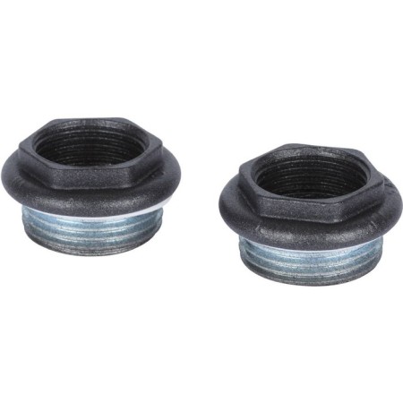 A set for connecting a radiator Global, 1 "X3/4", without brackets, in a blist, black color is black-1