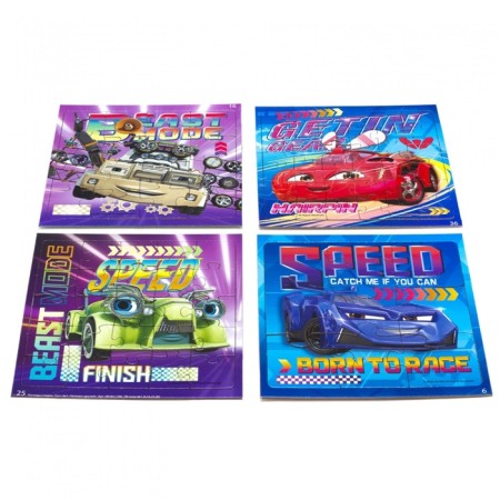 Puzzle 4 in 1 Four Friends, 9, 16, 25, 36 elements-2