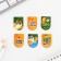 Magnetic bookmarks, 6 pcs "Young Hero"