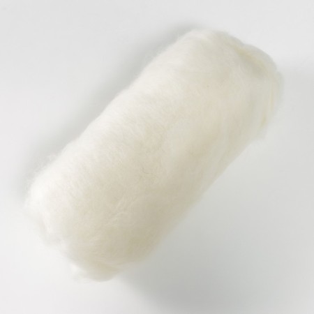 Fasting wool "cardoches" 100% half -toned wool 100g (205 white)-1