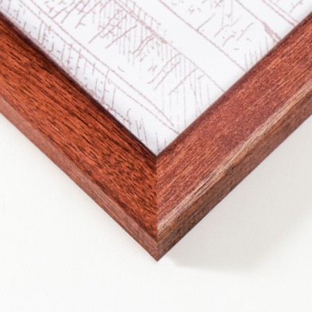Photo frame pine С14 01/6 wenge 21x30 cm (plastic screen)-1