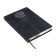 Dated 2025 diary, A5, 176 sheets of Escalada, solid cover of artificial leather, 3D design, foil, liesse embossing, cream block 70 g/m2, black