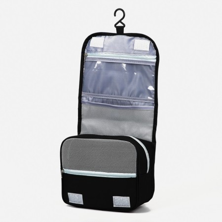 Cosmetic mester on Velcro, with hook, black color-2
