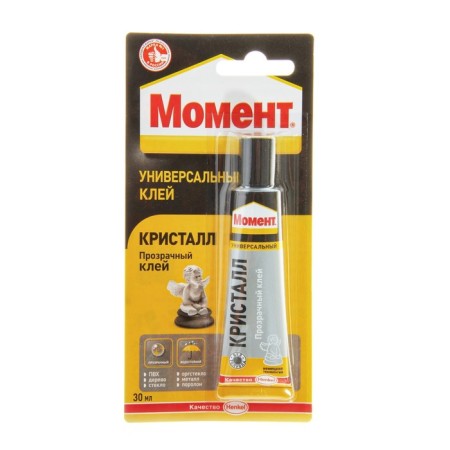 Glue "Moment: Crystal", 30 ml, blister