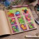 Paper stickers "dinosaurs", with coloring on the back, 11 x 15.5 cm