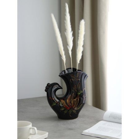 Ceramic VAZA "Dove", desktop, 25 cm, mix-6