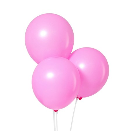 Latex ball 10 ", pastel, set of 5 pcs., Pink color