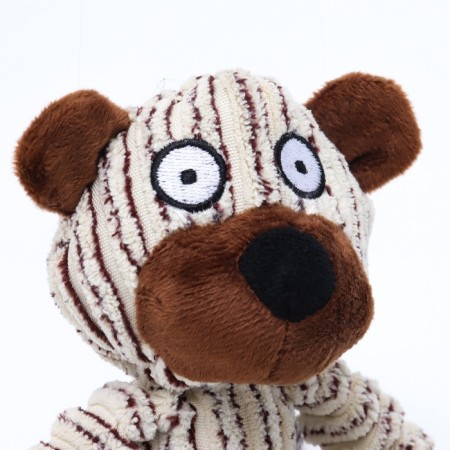 Textile toy with rubber rings "Bear", 26 x 10 cm-4