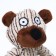 Textile toy with rubber rings "Bear", 26 x 10 cm