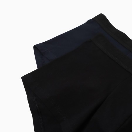 Set of men's panties boxers (2 pcs), blue/black color, size 48 (m)-4