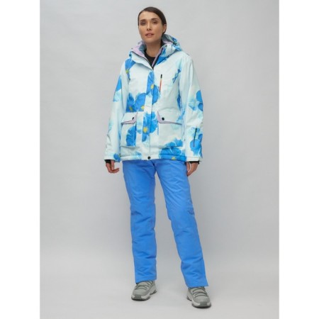Ski suit female, size 42, blue color-26