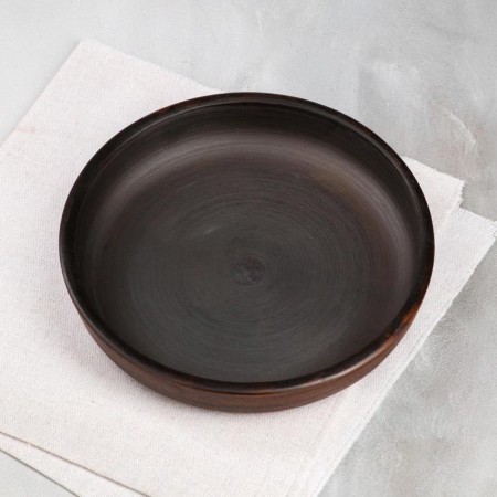 Cacked form "Caches", smooth, d = 18 cm, red clay-1