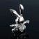 Souvenir "Rabbit", 5.5 × 2.5 × 8 cm, with crystals