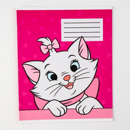 A set of notebooks 10 pieces, 12 sheets, in a cage, cover covered paper, cats aristocrats-5