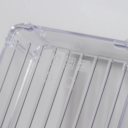 A container for a refrigerator with a lid IDEA, 10 × 30 × 10 cm, the color is transparent-8