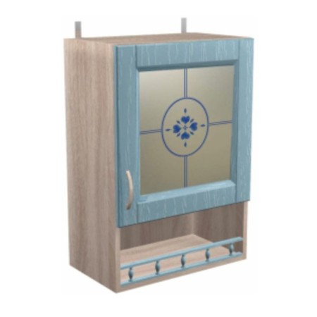 A cabinet-wardrobe with a plot of country shelf 500x300x720 dairy oak/blue