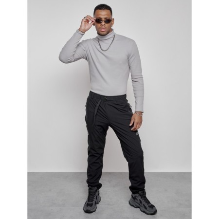 Warm pants, size 52, black color-13