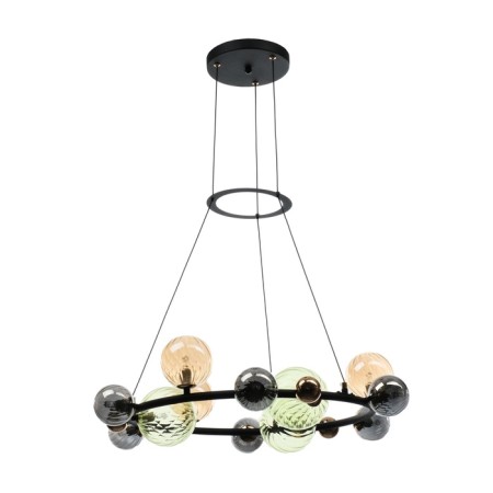 Svetnik "Desio" 12xg9 black and gold 67x67x18-118 cm