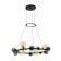 Svetnik "Desio" 12xg9 black and gold 67x67x18-118 cm