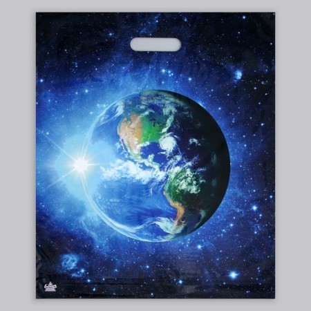 Package "Earth", polyethylene with a cut pen, 38x45 cm, 60 μm set of 5 pieces-1