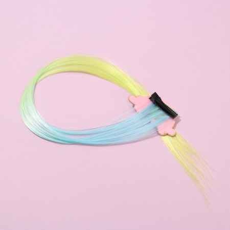 Hair clips, colored strand "You will be from Love"-4
