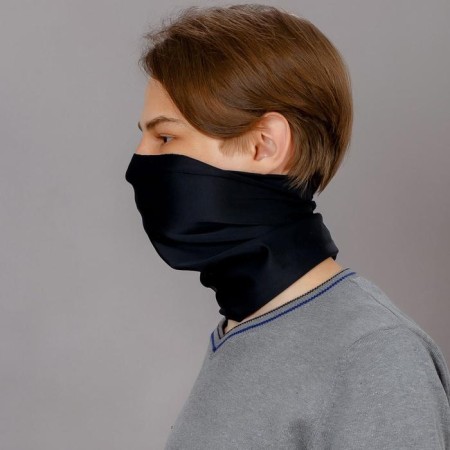 Pipe bandana, Lycosa Silk, Black-4