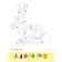 Coloring for kids with quests "Funny animals"