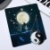 Kulons "Uzemkhniki" yin-yang, drops, black and white color in silver, 45 cm