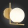 Wall lamp ST LUCE. SL1148.301.01. CODDA. 1x5 watts, G9, 15x17 cm, brass color