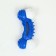 Two -layer toy (hard and soft plastic) "curved bone", 13 cm blue