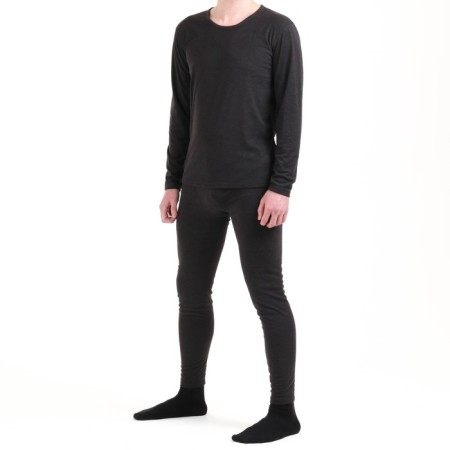 Male thermal underwear, size S, 44-46, for height 170-180 cm, dark gray color-3