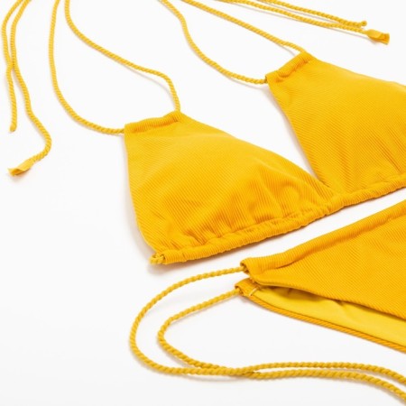 Separate Minaku swimsuit with ties, mustard color, size 48-7