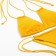 Separate Minaku swimsuit with ties, mustard color, size 48