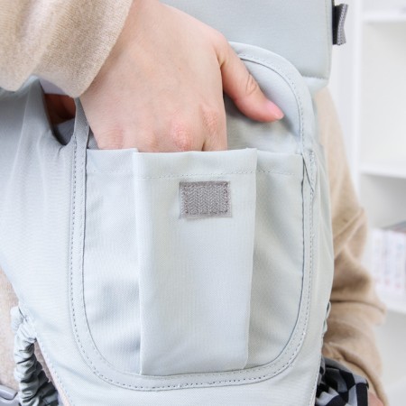 Backpack-Kenguru/hips with pocket, color gray-4