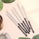 Candles in the cake "Holiday", 6 pcs, 14.5 cm, silver with black