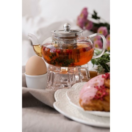 Glass teapot with a metal sieve "Caliopa", 1 liter-7